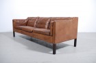 Borge Mogensen Fredericia Furniture canapé cuir teck danois