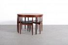 Hans Olsen Table repas chaise tripode teck Frem Røjle 1953