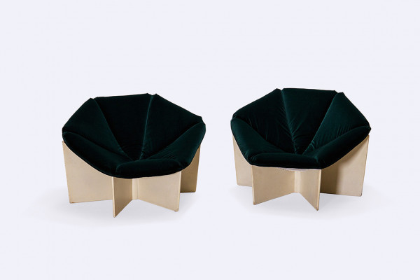 paulin artifort spider f678 chair lounge french velvet 1960