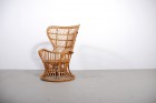 Gio Ponti et Lio Carminati Bonacina 1950 rotin osier bamboo