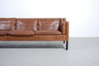 Borge Mogensen Fredericia Furniture canapé cuir teck danois