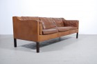 Borge Mogensen Fredericia Furniture canapé cuir teck danois