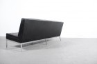 florence knoll sofa black leather 1958 knoll international