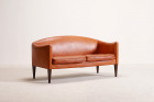 illum wikkelso v12 sofa brown leather vintage design 1960