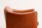 illum wikkelso canapé v12 cuir marron vintage design 1960