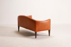 illum wikkelso v12 sofa brown leather vintage design 1960