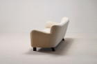 fritz hansen canapé 1669 danois vintage laine 1940 design