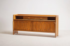 guillerme chambron oak sideboard ceramic vintage design 1960