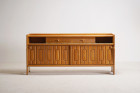 guillerme chambron oak sideboard ceramic vintage design 1960