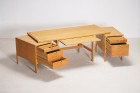 borge mogensen lauritsen oak desk vintage danish design 1950